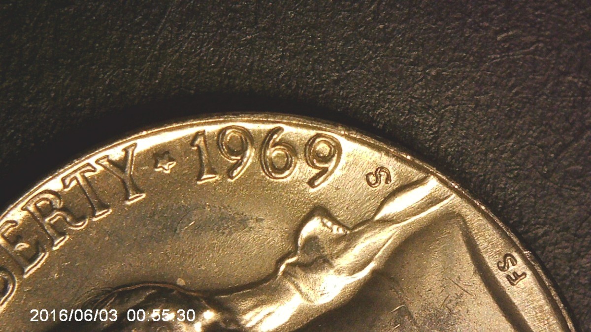 1969-S-Nickle-Doubling-On-Obverse-In-Date.